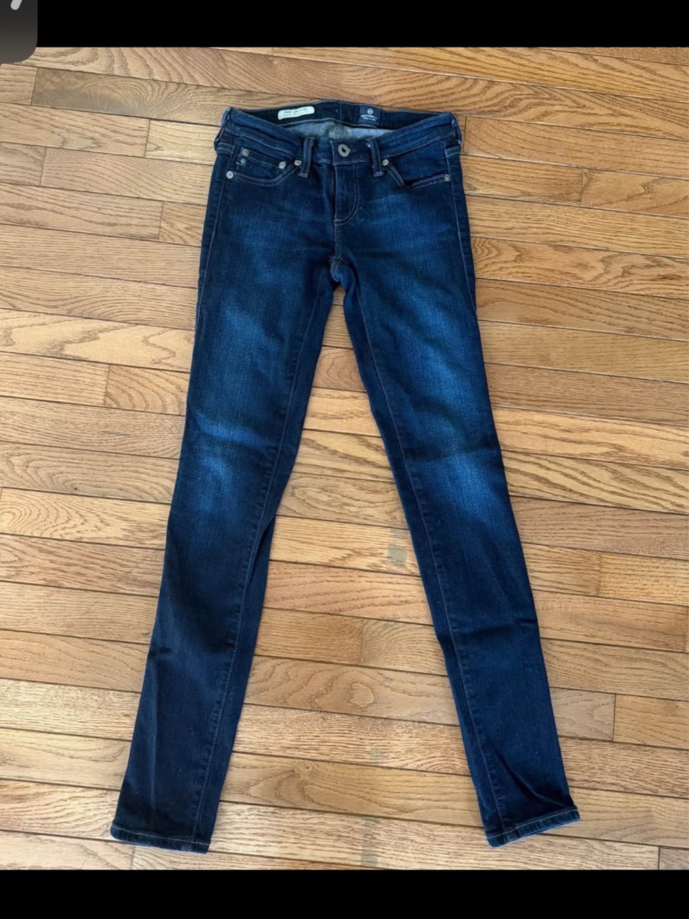 AG Adriano Goldschmied Dark Indigo Skinny Jeans Sz 24